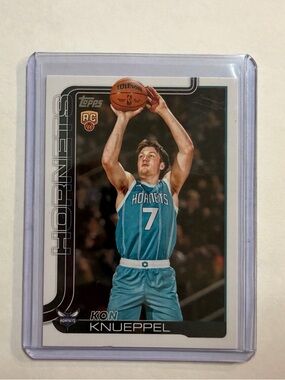 Topps Kon Knueppel Hornets Teal #7 Basketball Rookie Card